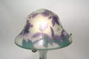 Galle Style Table Lamp Cut Glass Floral Pattern