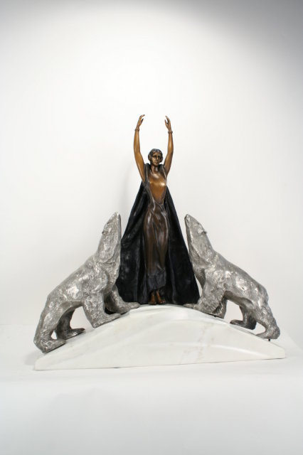 Bronze Figurine Titled Nordica