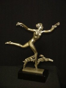 Art Deco Bronze Figurine/Escapade