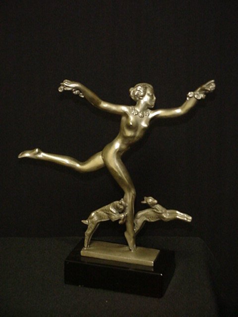 Art Deco Bronze Figurine/Escapade