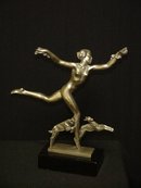 Art Deco Bronze Figurine/Escapade