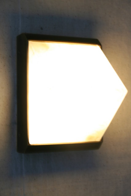 Modern Deco 80's Style Brass Sconce