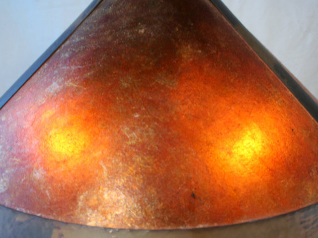 Copper And Mica Table Lamp
