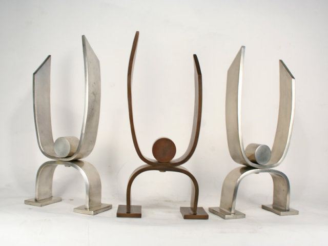 Art Deco Andirons