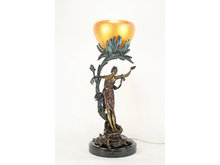 Art Nouveau Lady Figurine Lamp