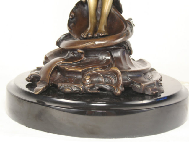 Art Nouveau Lady Figurine Lamp