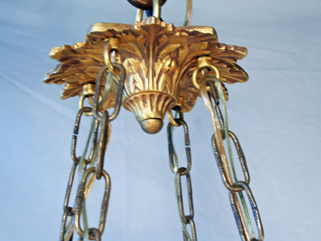 Empire Swan's Heads Alabaster Dore Chandelier Lighting