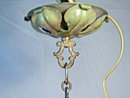 Antique French Bronze & Dore Art Glass Chandelier