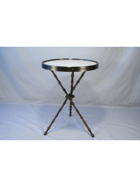 Original Bronze Bamboo Design Side Table