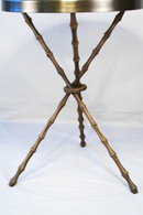Original Bronze Bamboo Design Side Table