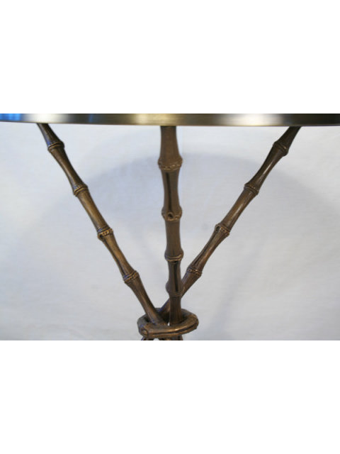 Original Bronze Bamboo Design Side Table