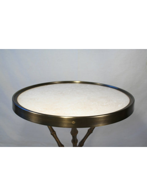 Original Bronze Bamboo Design Side Table