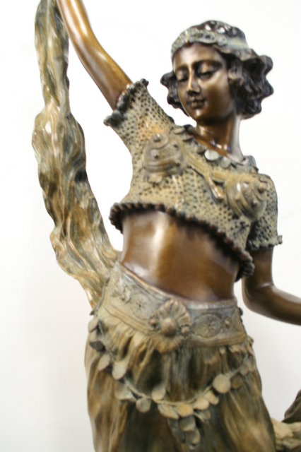 Art Deco Bronze Figurine Eastern Dancer