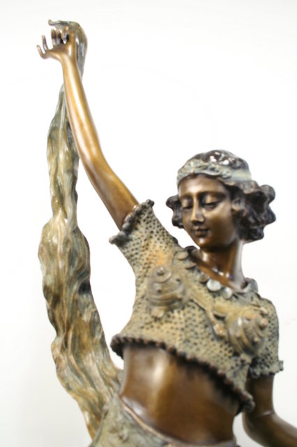 Art Deco Bronze Figurine Eastern Dancer