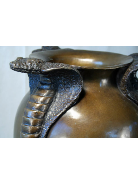 Jean Dunand Triple Cobra Vase