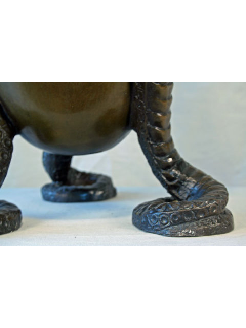 Jean Dunand Triple Cobra Vase