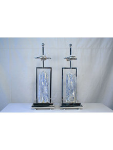 Modern Custom Kyanite Table Lamp