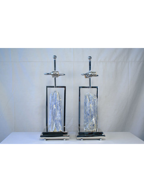 Modern Custom Kyanite Table Lamp