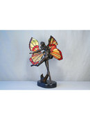 Art Deco Figurine Butterfly Girl Lamp