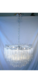 Venini Italian Glass Tube Chandelier