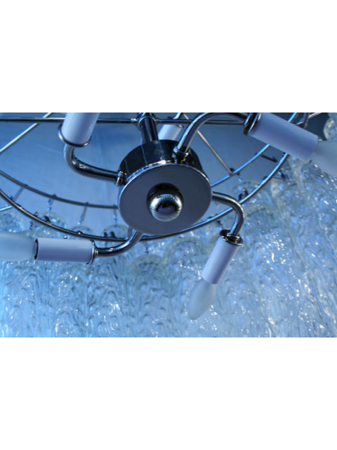 Venini Italian Glass Tube Chandelier