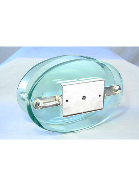 Art Deco/Modern Glass Oval Sconce