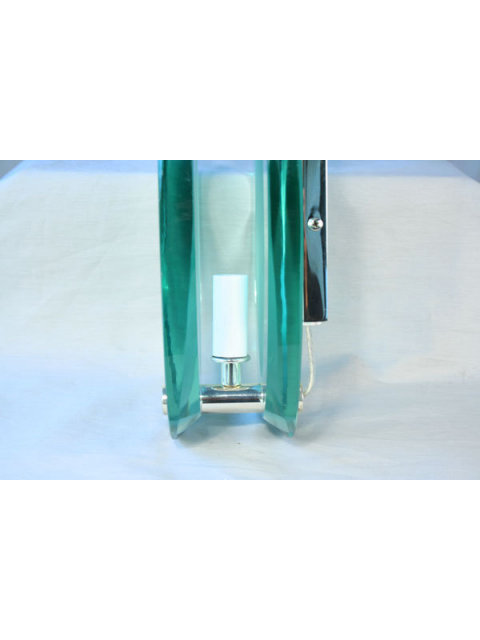 Art Deco/Modern Glass Oval Sconce