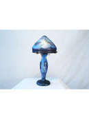 Galle Style Cameo Glass Lamp with Butterflies