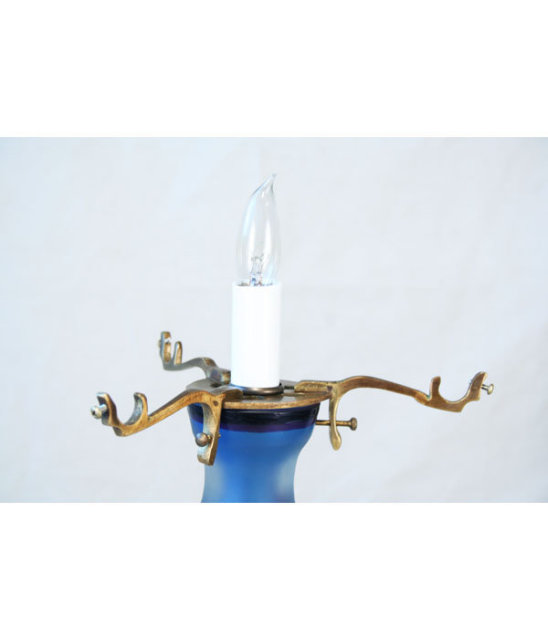 Galle Style Cameo Glass Lamp with Butterflies