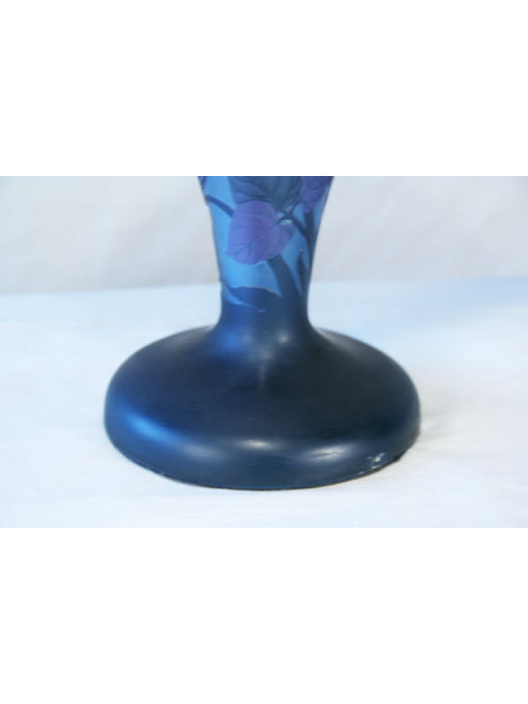 Galle Style Cameo Glass Lamp with Butterflies