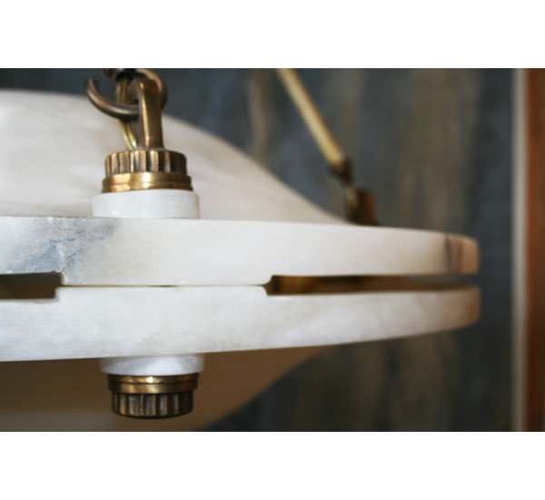 Art Deco Alabaster Chandelier