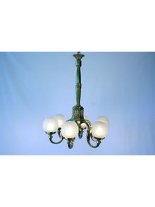 Antique Brass Art Deco Chandelier Lighting