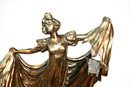 Gustav Gurschner Style Art Nouveau Bronze Lady Lamp
