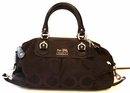 Coach Madison Large Sabrina OP ART Signature Satchel/Handbag