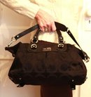 Coach Madison Large Sabrina OP ART Signature Satchel/Handbag