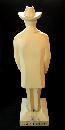 JACK DANIEL (1850-1911) PAINTED WOOD ADVERTISING FIGURE 17.75 IN./TENNESSEE WHISKEY & DISTILLERY