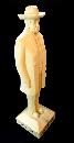 JACK DANIEL (1850-1911) PAINTED WOOD ADVERTISING FIGURE 17.75 IN./TENNESSEE WHISKEY & DISTILLERY