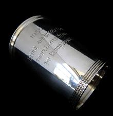 Sterling Silver Mint Julep Cup/Block & Bridle 1955