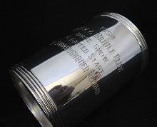 Sterling Silver Mint Julep Cup/Block & Bridle 1954