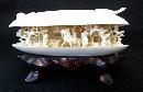 Ivory Clam Shell Carving, Incredible Detail