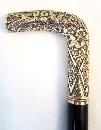 Detailed Handle, Gold Filled Walking Stick