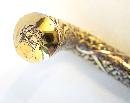 Detailed Handle, Gold Filled Walking Stick