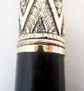 Detailed Handle, Gold Filled Walking Stick