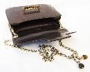 Gucci Vintage Dark Brown Genuine Lizard Handbag Purse