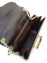 Gucci Vintage Dark Brown Genuine Lizard Handbag Purse