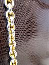 Gucci Vintage Dark Brown Genuine Lizard Handbag Purse