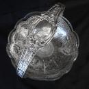 SILVER WEDDING BASKET/ORNATE SWING HANDLE/1890-1920 GERMAN