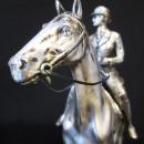 Sterling Silver Man on Horse Sculpture