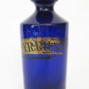 Antique Cobalt Apothecary Jar with Stopper