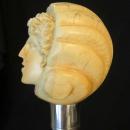 Ivory Hand Cane/ Man's Face